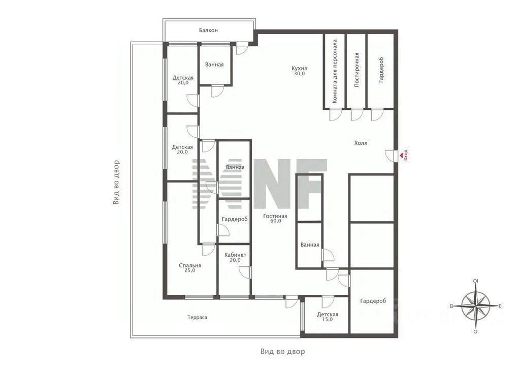 6-к кв. Москва Островной проезд, 6 (342.8 м) - Фото 2