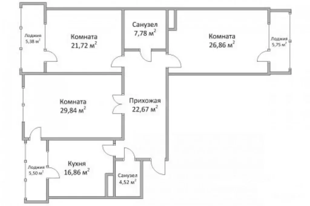 3-к кв. Севастополь ул. Астана Кесаева, 14 (110.0 м) - Фото 2