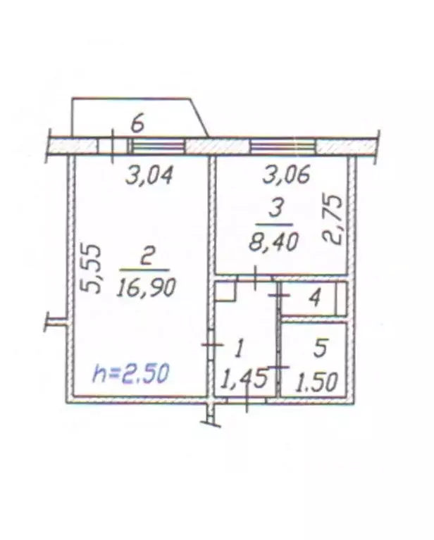 1-к кв. Чувашия, Чебоксары бул. Анатолия Миттова, 20 (35.5 м) - Фото 2