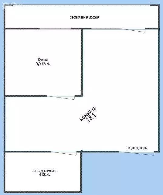 1-комнатная квартира: Геленджик, Дивноморская улица, 37Бк4 (32 м) - Фото 0