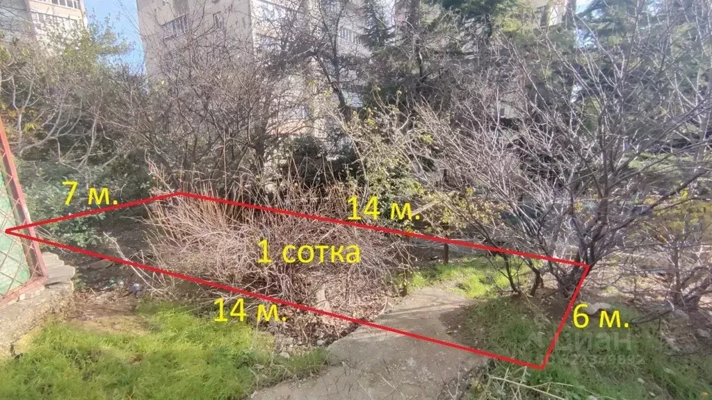 Участок в Крым, Ялта муниципальный округ, Гаспра пгт ул. Горького, 6 ... - Фото 1