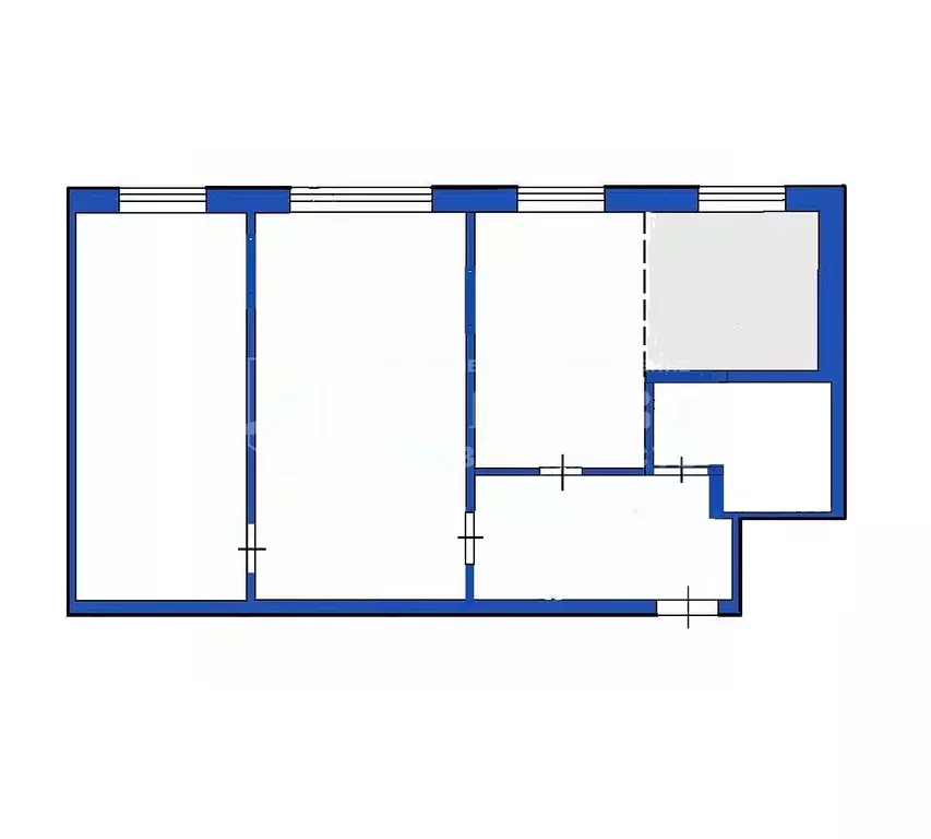3-к кв. Кемеровская область, Ленинск-Кузнецкий просп. Кирова, 69А ... - Фото 2