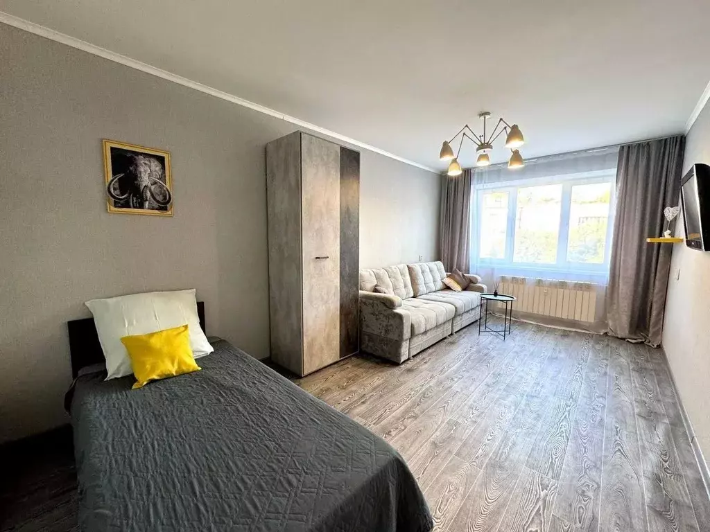 1-к кв. Хабаровский край, Комсомольск-на-Амуре ул. Гагарина, 18 (35.0 ... - Фото 1