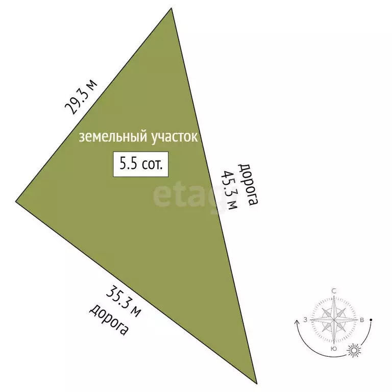 Участок в Отрадовский сельсовет, СНТ Ландыш (5.5 м) - Фото 1