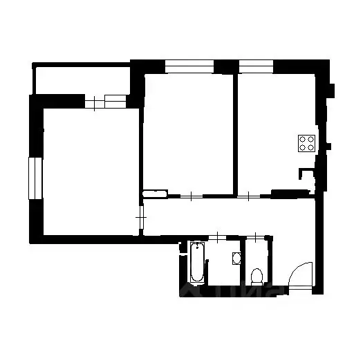 2-к кв. Новосибирская область, Новосибирск ул. Декабристов, 115 (65.98 ... - Фото 1