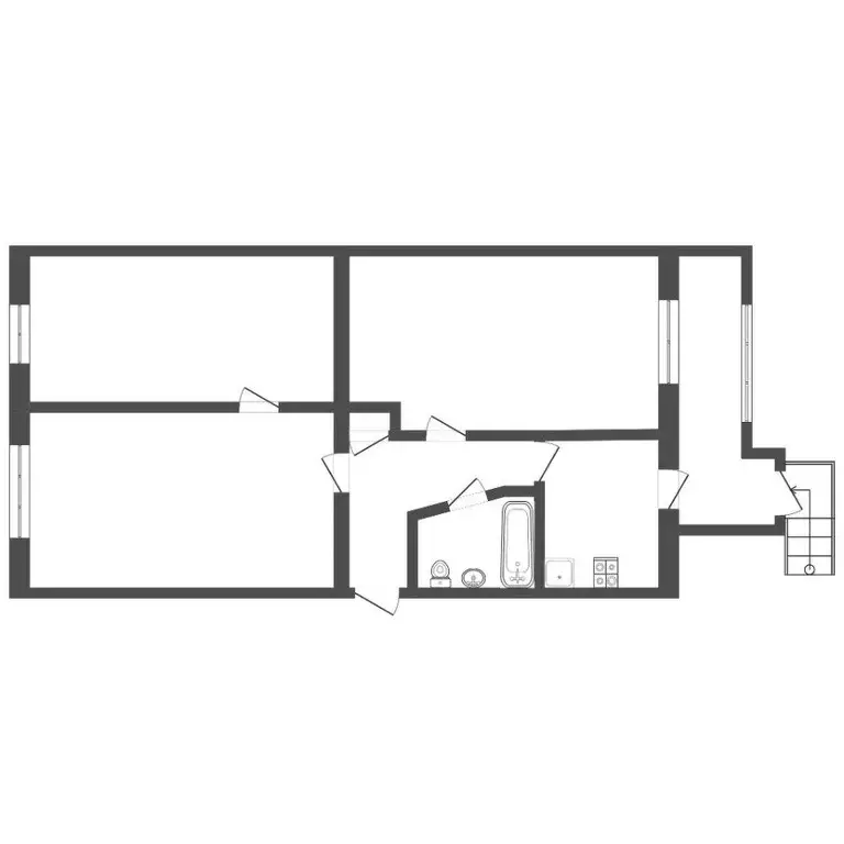 3-к кв. Севастополь ул. Меньшикова, 21 (68.1 м) - Фото 2