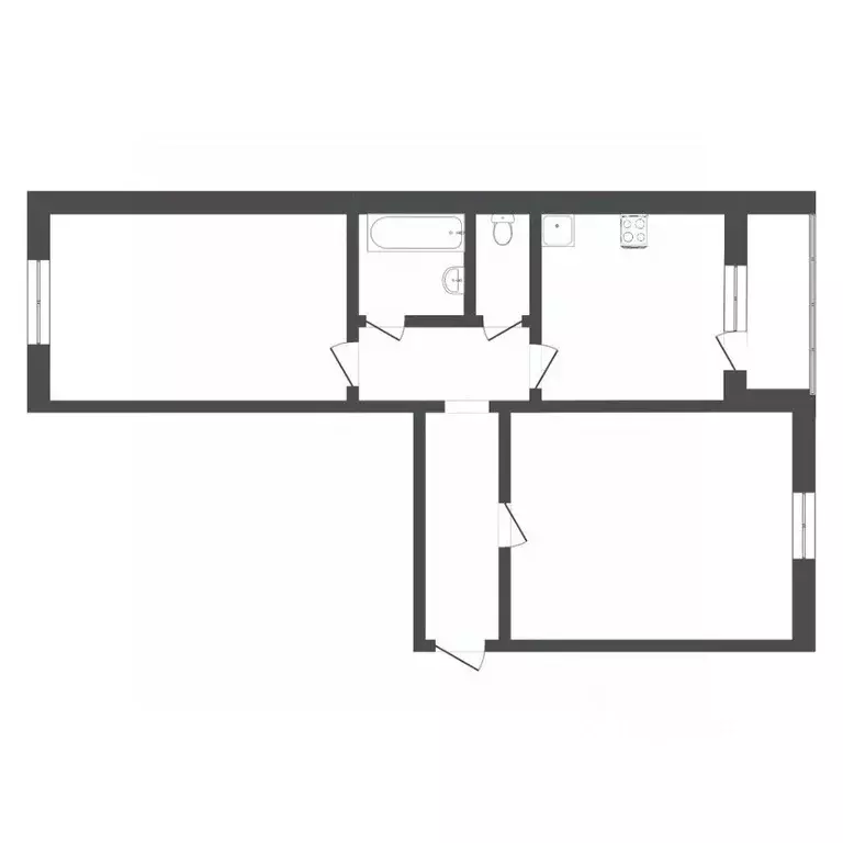 2-к кв. Тюменская область, Тюмень Парфеново мкр, ул. Тимуровцев, 28 ... - Фото 1