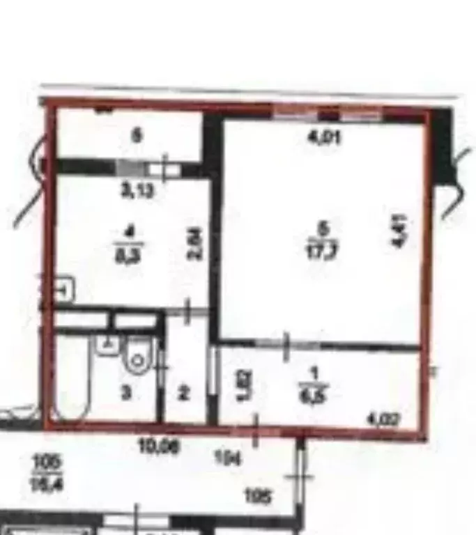 1-к кв. Московская область, Подольск ул. 43-й Армии, 15 (38.0 м) - Фото 1