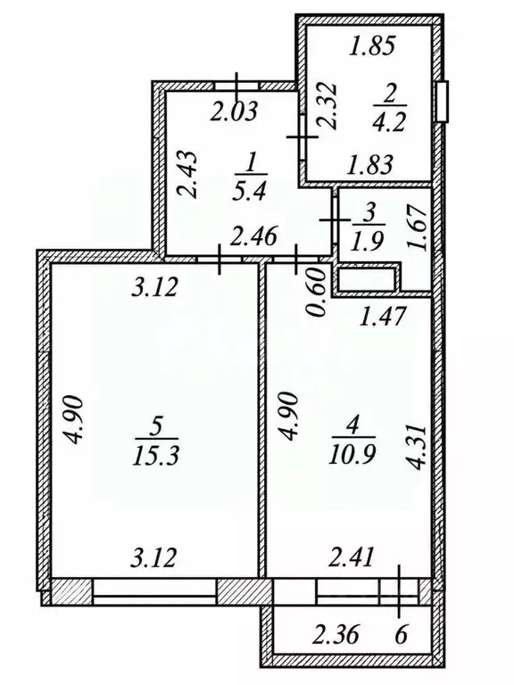1-к кв. Чувашия, Чебоксары ул. Богдана Хмельницкого, 68к1 (37.7 м) - Фото 2