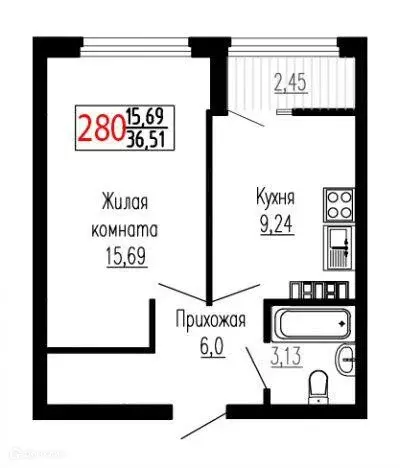 Продаётся 1-к квартира, 36.5 м - Фото 0