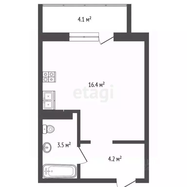 Студия Челябинская область, Челябинский городской округ, пос. Западный ... - Фото 2