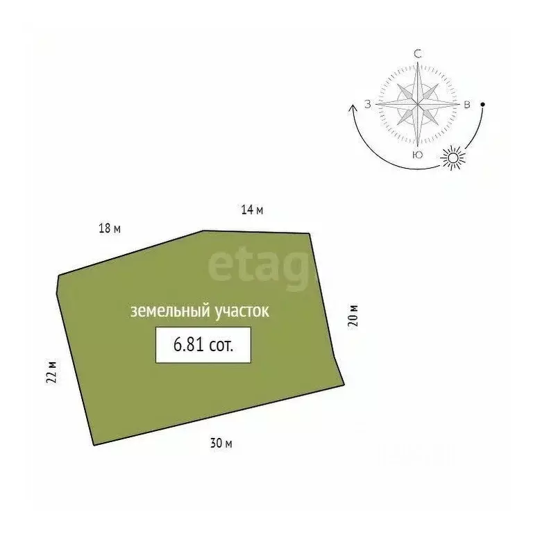 Участок в Красноярский край, Емельяновский муниципальный округ, Кедр-2 ... - Фото 2