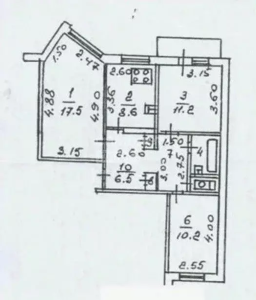 3-к кв. Липецкая область, Липецк ул. А.Г. Стаханова, 3 (62.4 м) - Фото 1