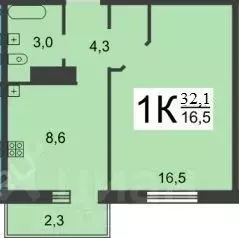 1-к кв. Нижегородская область, Нижний Новгород Мончегорский мкр, ул. ... - Фото 2