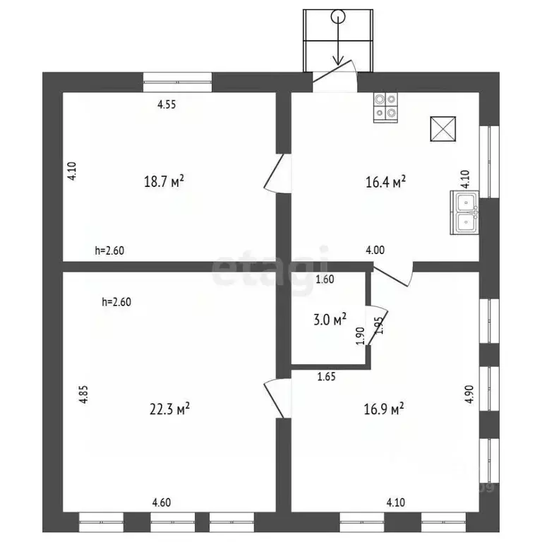 Дом в Мордовия, с. Лямбирь ул. Лесная, 34 (77 м) - Фото 2