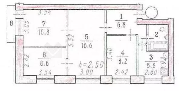 4-к кв. Омская область, Омск ул. Чапаева, 81 (60.2 м) - Фото 1