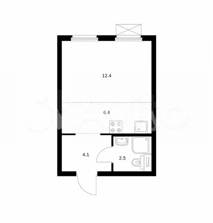 Квартира-студия, 20 м, 2/3 эт. - Фото 0