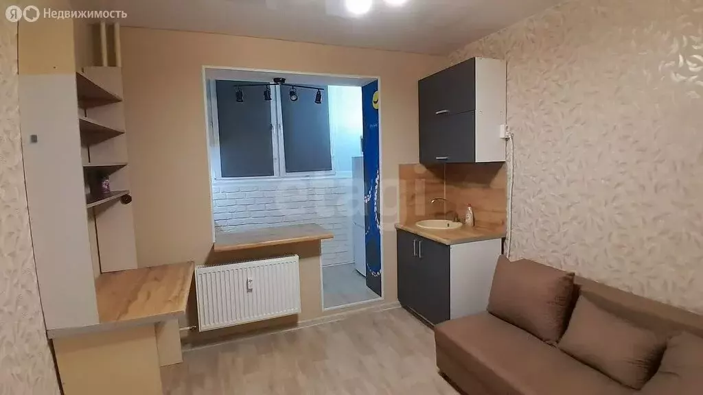 Квартира-студия: Тюмень, Интернациональная улица, 203к2 (15.7 м) - Фото 1
