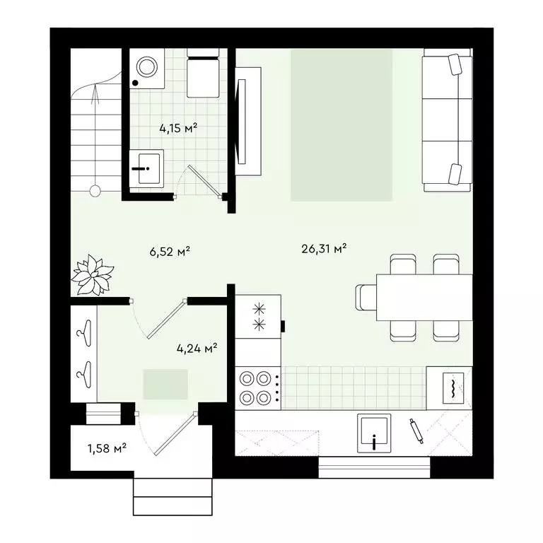 2-комнатная квартира: Тюмень, улица Алексея Рогожина, 33 (81.08 м) - Фото 0