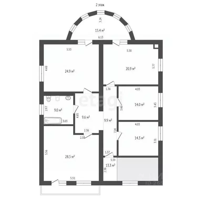 Дом в Севастополь ул. Готская, 118 (477 м) - Фото 2