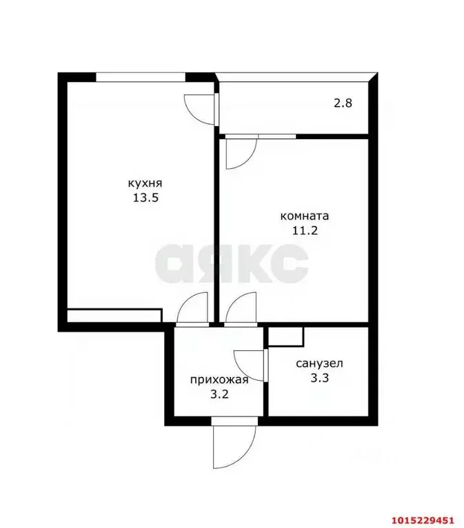 1-к кв. Краснодарский край, Краснодар ул. Западный обход (35.0 м) - Фото 2