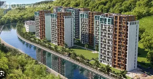 Квартира-студия: посёлок городского типа Дагомыс, ЖК Чайные Холмы (18 ... - Фото 1
