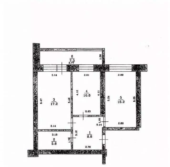 2-к кв. Татарстан, Казань ул. Безоблачная, 4А (57.6 м) - Фото 2