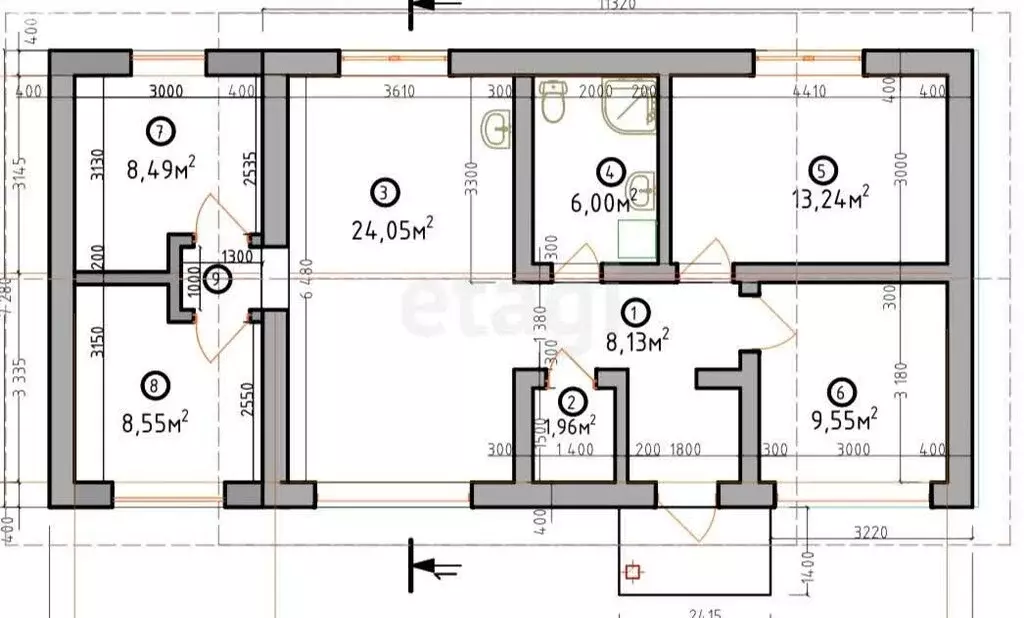 Дом в Абакан, Сосновая улица (91 м) - Фото 1