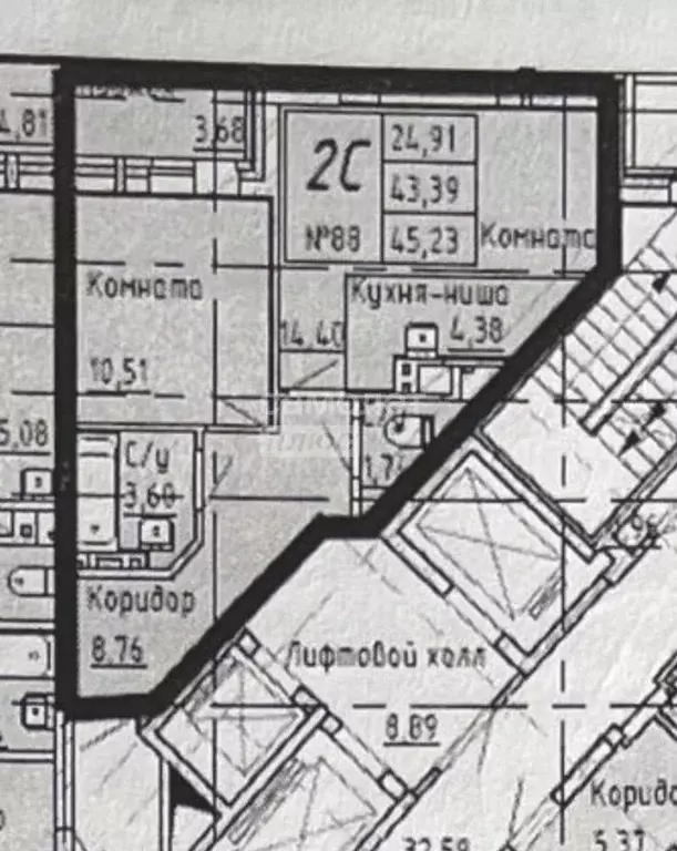 2-к кв. Новосибирская область, Новосибирск ул. Семьи Шамшиных, 77 ... - Фото 2