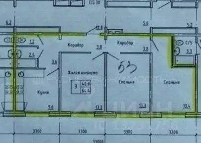 3-к кв. Кировская область, Киров Березниковский пер., 38к1 (64.0 м) - Фото 1