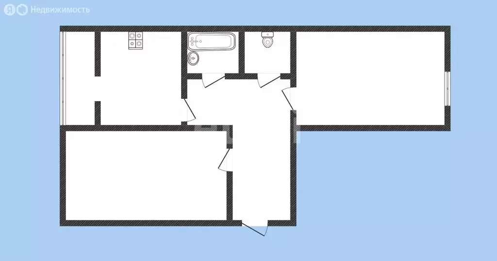 2-комнатная квартира: Карачаевск, улица Курджиева, 10 (47 м) - Фото 1