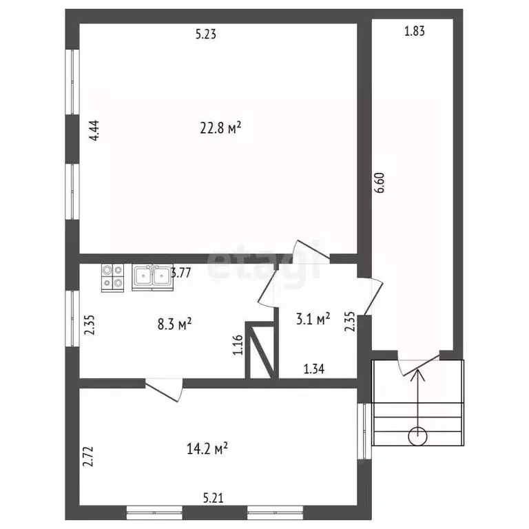 Дом в Псковская область, Пушкиногорье городское поселение, д. Савкино ... - Фото 2