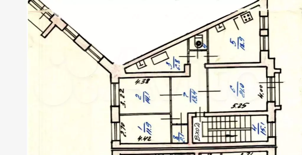 3-к. квартира, 90,1 м, 3/3 эт. - Фото 0