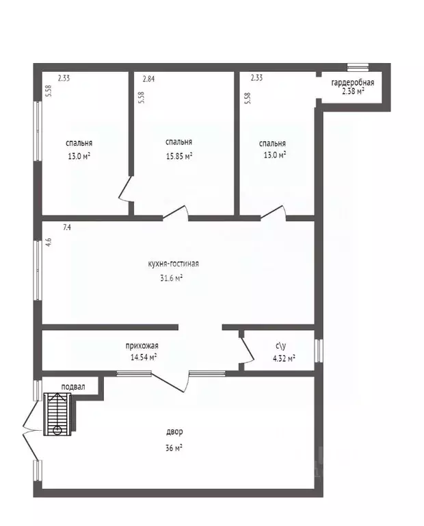 4-к кв. Дагестан, Дербент ул. Орджоникидзе, 8 (94.7 м) - Фото 1