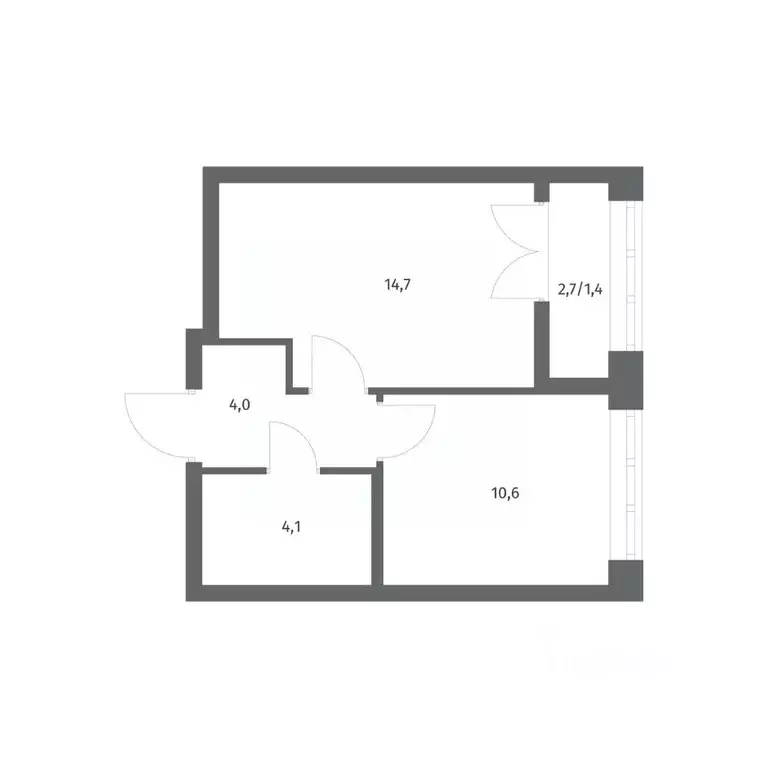 1-к кв. Ленинградская область, Ломоносовский район, Аннинское ... - Фото 1