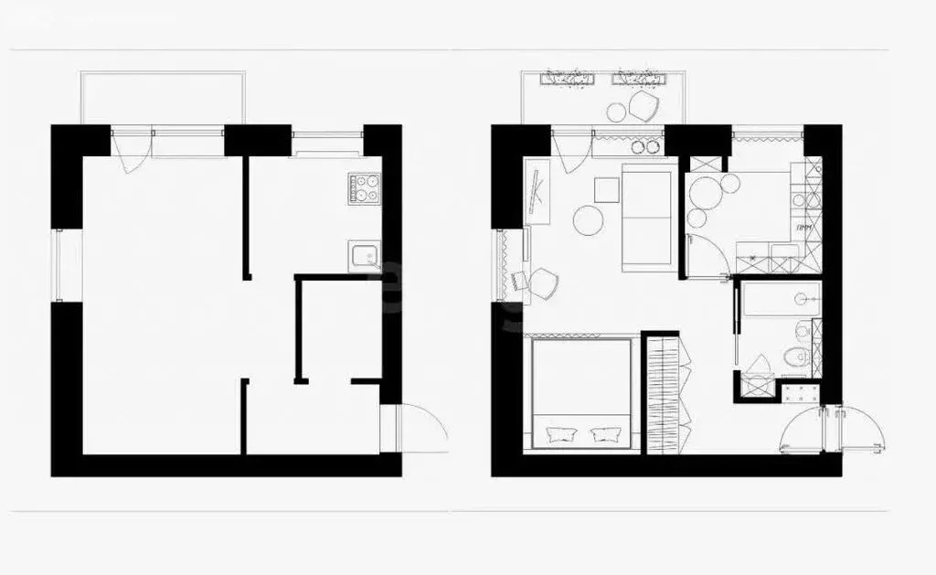 1-комнатная квартира: Липецк, улица И.В. Свиридова, 20к2 (45.2 м) - Фото 1