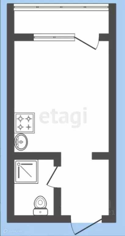 Студия Удмуртия, Ижевск ул. Дарьинская, 2 (23.2 м) - Фото 2