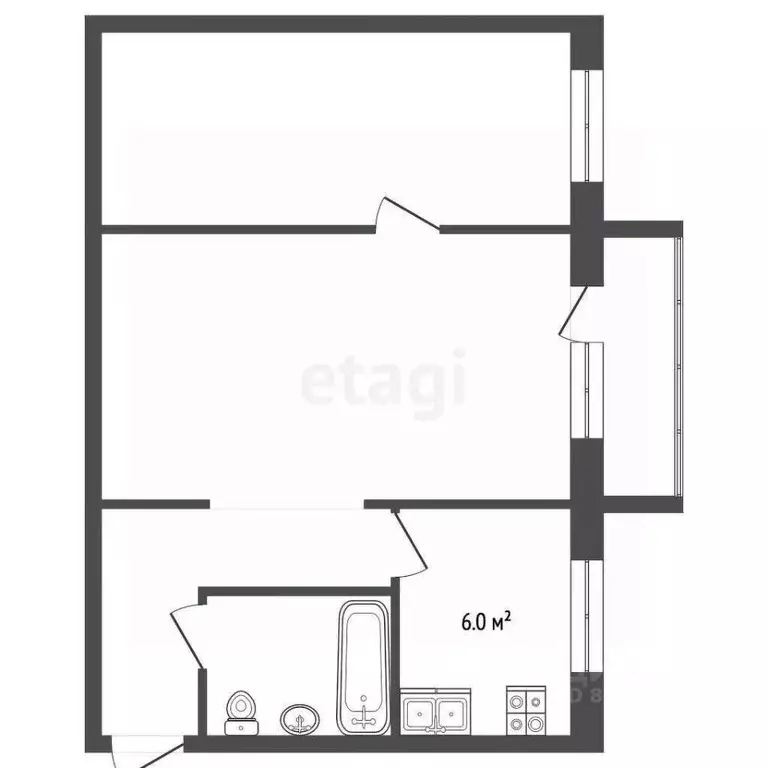 2-к кв. Московская область, Воскресенск ул. Мичурина, 9 (46.0 м) - Фото 1