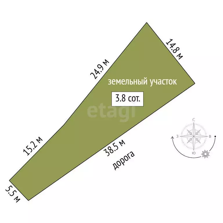 Участок в Тюмень, садовое товарищество Энергия, Восточная улица (3.7 ... - Фото 1