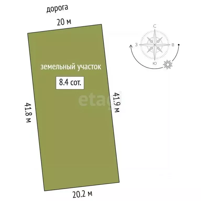 Участок в Тюменская область, Тюменский муниципальный округ, д. Елань ... - Фото 2