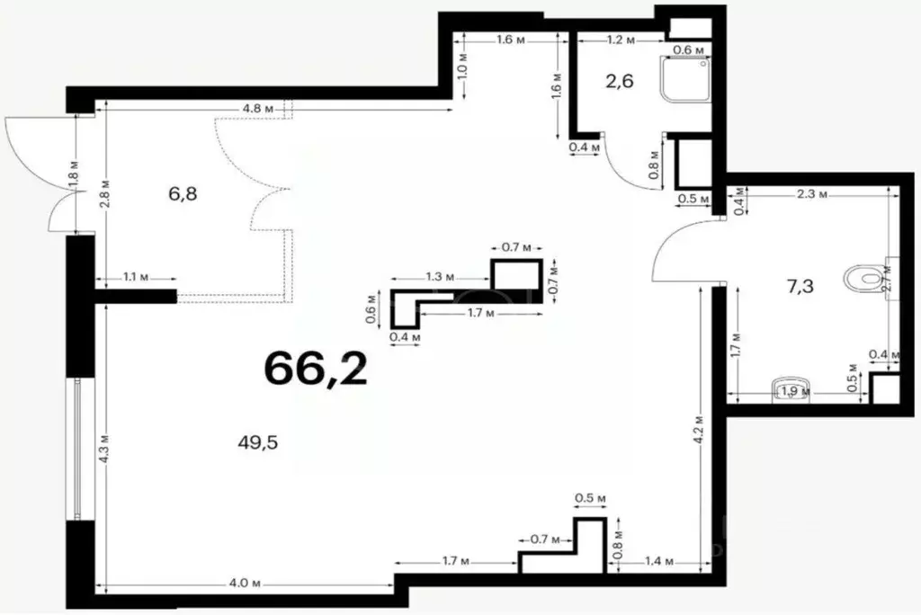 Торговая площадь в Московская область, Красногорск городской округ, ... - Фото 2