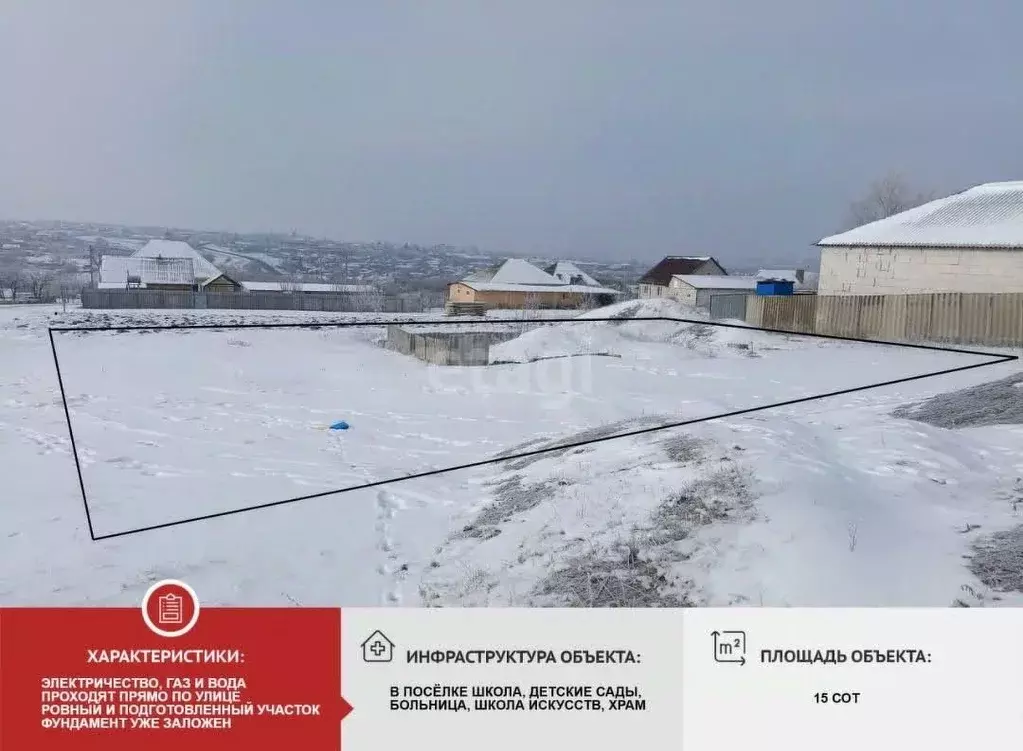Участок в Белгородская область, Вейделевка рп ул. Маршала Жукова (15.0 ... - Фото 2