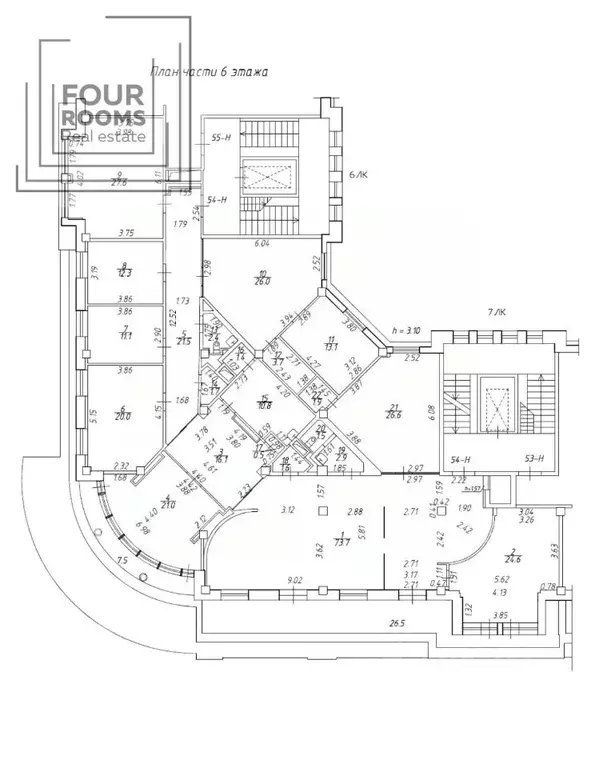 Офис в Санкт-Петербург 13-я Васильевского острова линия, 6-8 (330 м) - Фото 2