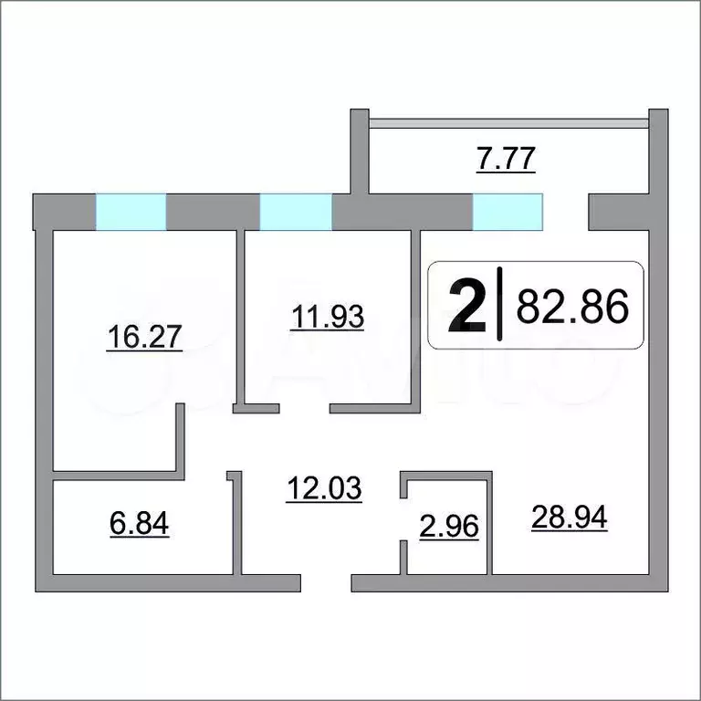 2-к. квартира, 80 м, 9/9 эт. - Фото 0