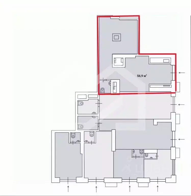 Помещение свободного назначения в Москва Дмитровское ш., вл89 (57 м) - Фото 2