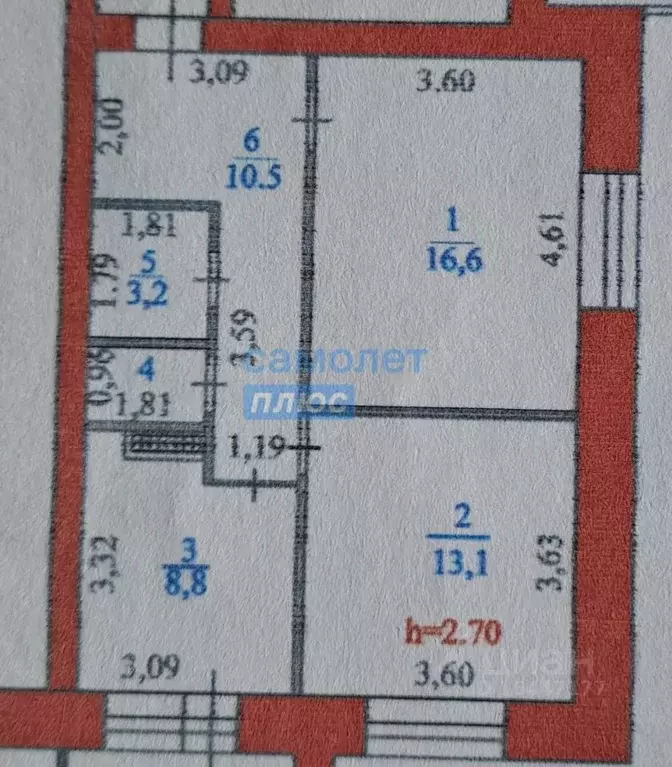 2-к кв. Пензенская область, Пенза ул. Пушкина, 45 (58.5 м) - Фото 1