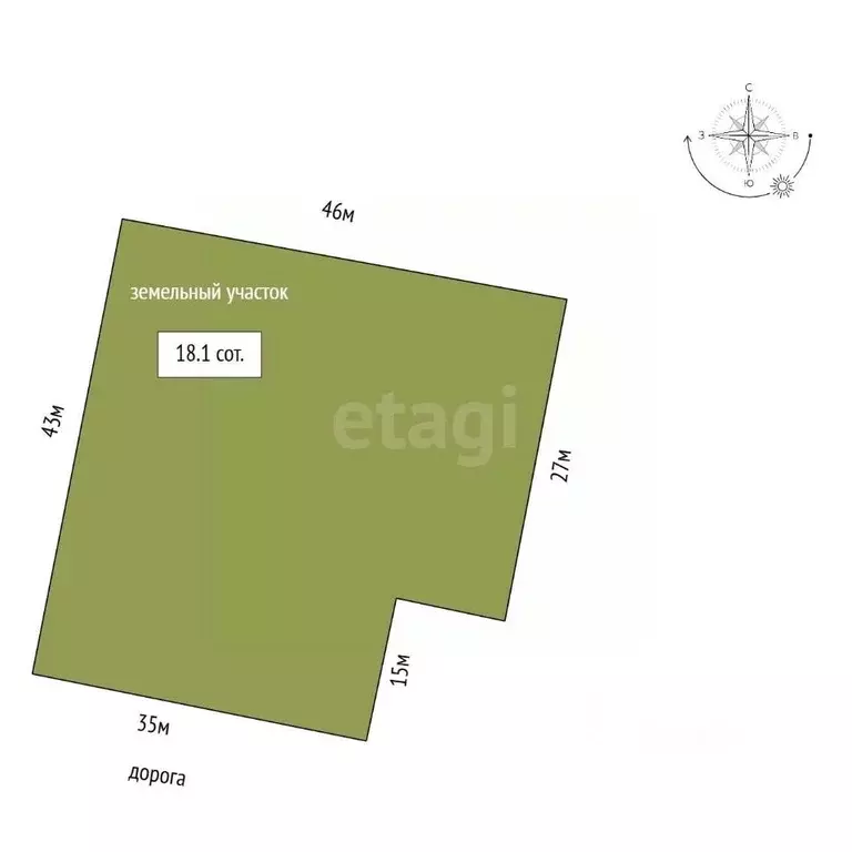 Участок в Тамбовская область, Тамбовский муниципальный округ, пос. ... - Фото 2