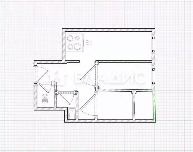 2-к кв. Пензенская область, Пенза ул. Измайлова, 58Ак3 (67.0 м) - Фото 2