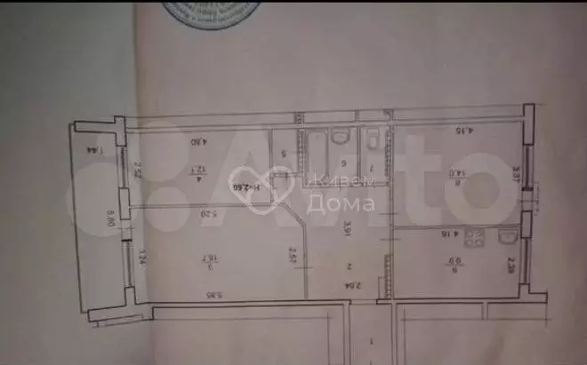 3-к. квартира, 77 м, 2/9 эт. - Фото 0