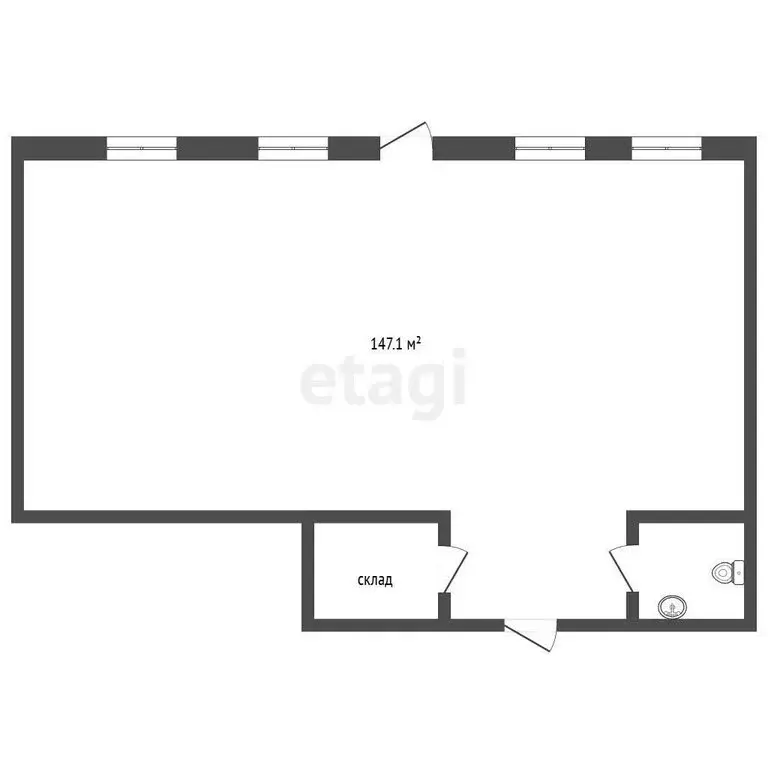 Торговая площадь (147.1 м) - Фото 1